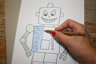 Roboter; Bastelidee; Roboter basteln; Caballo Couture; Roboter bauen; DIY Roboter; Fritz Fröhlich; Bastelidee Kinder