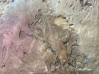Alabastergips auf Leinwand
