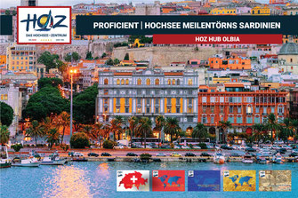 HOZ Hochseezentrum International | Hochseeschein Meilentoerns Sardinen ab Olbia | Segelschein | Motorbootschein | www.hoz.swiss