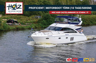 HOZ Hochseezentrum International | Hochseeschein Motorboot Meilentörn ab Castellammare di Stabia | Segelschein | Motorbootschein | www.hoz.swiss