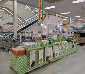 2021年10月イトーヨーカドー木場店での催事販売、売場横からの様子です。