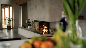 Cheminée à bois 3 vitres feu