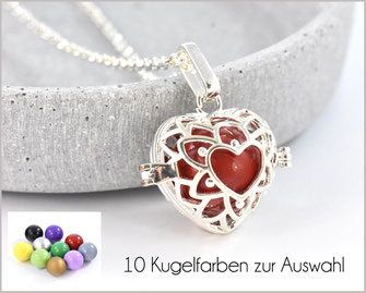 Lange Kette mit Anhänger und 1 Klangkugel  19,90 €