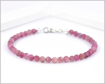 Turmalin Edelstein Armband 4 mm