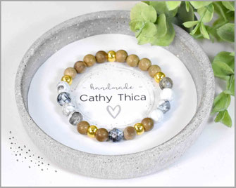 Achat-Edelstein-Armband  8 mm  mit Sandelholzperlen  19,90 €