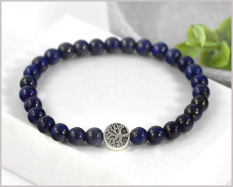 # Edelsteinarmband mit Lapislazuli  21,90 €