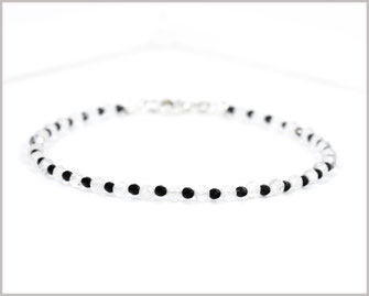 Edelsteinarmband mit Achat und Bergkristall, 32,90 €