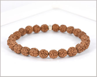 Im Foto zu sehen ist ein Männer Armband mit Rudraksha kombiniert. 
