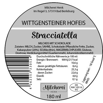 Wittgensteiner Eis "Haselnuss"