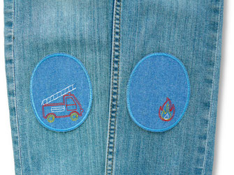 mit Bügelflicken ganz einfach Kinderhosen reparieren