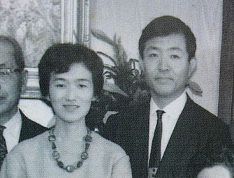 Makiko and Akira Tamura after their marriage