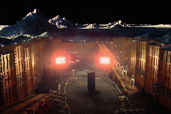 Moon monolith from 2001: A Space Odyssey