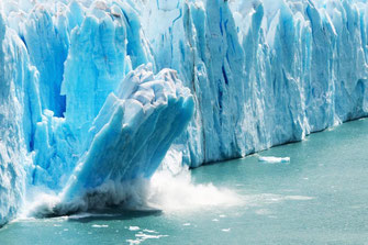 Climate change--icebergs calving