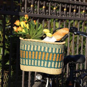 Fahrrad-Korb einfach an den Lenker schnallen