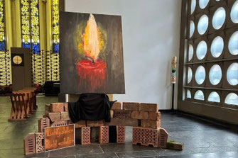 Adventsinstallation am 1. Adventssonntag (Bild: Karmelgemeinde)