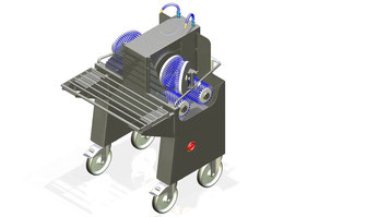 Cheese brushing machine for cheese up to Ø350