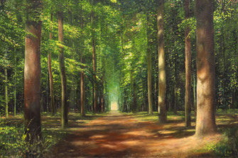 Kunst, Art, Ölgemälde, Oil Painting, Wald, Forest, Atelier Prill