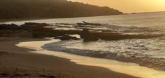 Abendstimmung Strand Plage de la Perle 