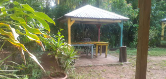 Pausa na praia de Grande Anse 