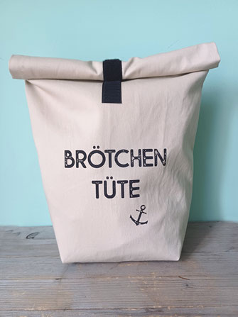 Brotbeutel mit Aufdruck "Brötchentüte" natur