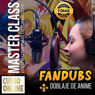 curso online, aprende fandubs doblaje de anime