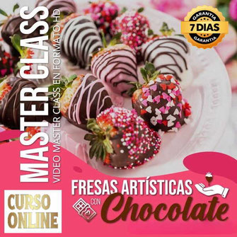 Curso Online, Aprende Fresas Artísticas con Chocolate,