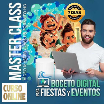 Curso Online, Aprende Boceto Digital Para Fiestas y Eventos, 