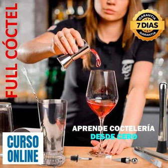 "curso online" aprende online cursos de coctelería y bar tender