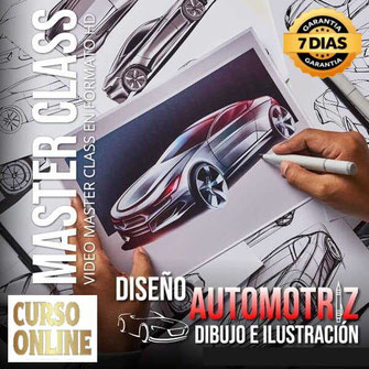 Curso Online, Aprende Diseño Automotriz Dibujo e ilustración 