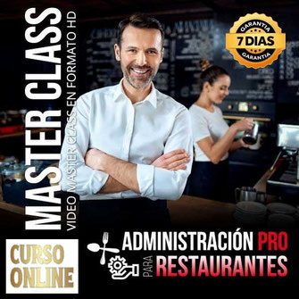 Curso Online, Aprende Administración Pro para Restaurantes ,