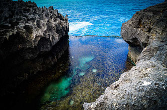 Basin of Angels Billabong with shimmering colors.