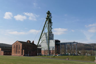 Förderturm von Kali und Salz in Merkers