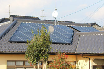 太陽光発電システム・ソーラーパネル設置の施工事例写真②4.24kw【いわき市・北茨城市】