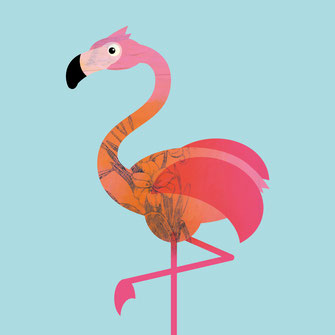 Kinderzimmer-Flamingo – Illustration für Kinder