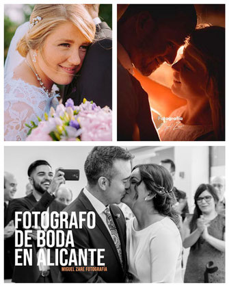 Precios de fotografo de bodas en Alicante