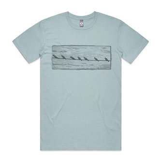 cockatoos on a wire tshirt