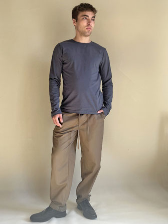 BAUMWOLLHOSE / olive