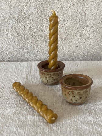 20 Baumkerzen mit kleinem Kerzenhalter