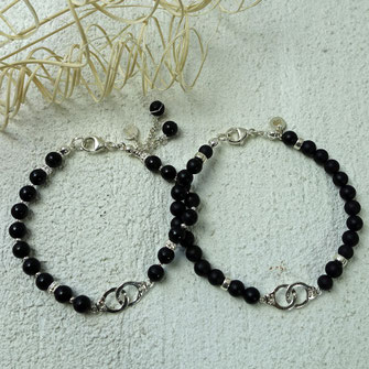 außergewöhnliche Partnerlook Armbänder, hochwertige Partnerlook-Armbänder, handgefertigte Partnerlookarmbänder, Partnerlookarmbänder aus Edelsteinen, schöner Partnerlookschmuck, schöne Partnerlookarmbänder