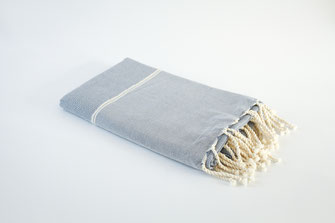 fouta naté gris 1mx2m