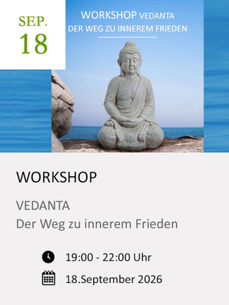 Workshop Vedanta - der Weg zu innerem Frieden