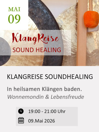 Klangreise Soundhealing Wonnemondin im Yoga Room Chemnitz