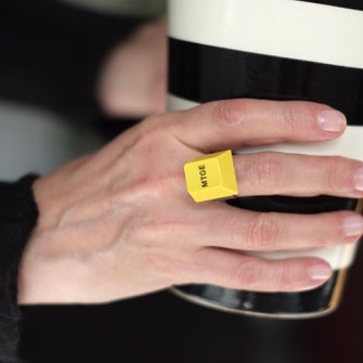 Ring aus einer Tastatur