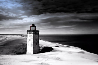 Dänemark Spitze vom eingesandeten Leuchtturm Rubjerg Knude 