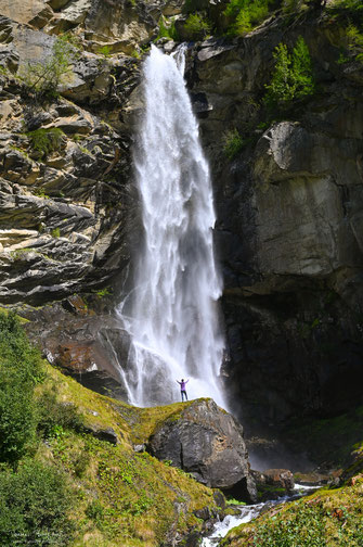 Fellbach Wasserfall in Saas-Balen,  immer wieder ein Erlebnis.