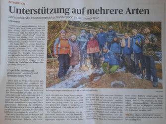 Pressebericht über Myriam vom Outdoor-Blog Puls der Freiheit – Artikel zu Wandertouren, Bergabenteuern, Naturprojekten und dem Integrationsprojekt Wanderglück