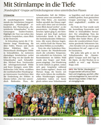 Pressebericht über Myriam vom Outdoor-Blog Puls der Freiheit – Artikel zu Wandertouren, Bergabenteuern, Naturprojekten und dem Integrationsprojekt Wanderglück