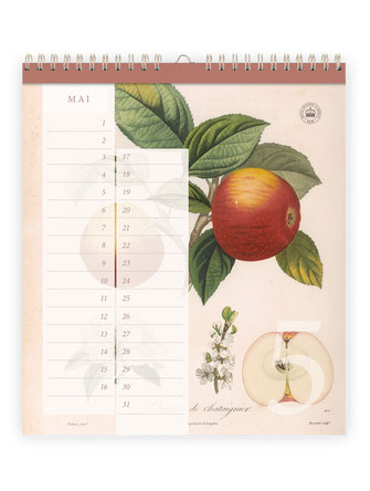 Geburtstagskalender ›Kew Gardens‹, Immerwärender Kalender bei Lazy Day Paper