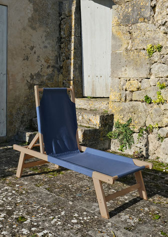 chaise longue bois extérieur made in france