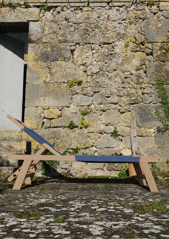 chaise longue bois extérieur made in france